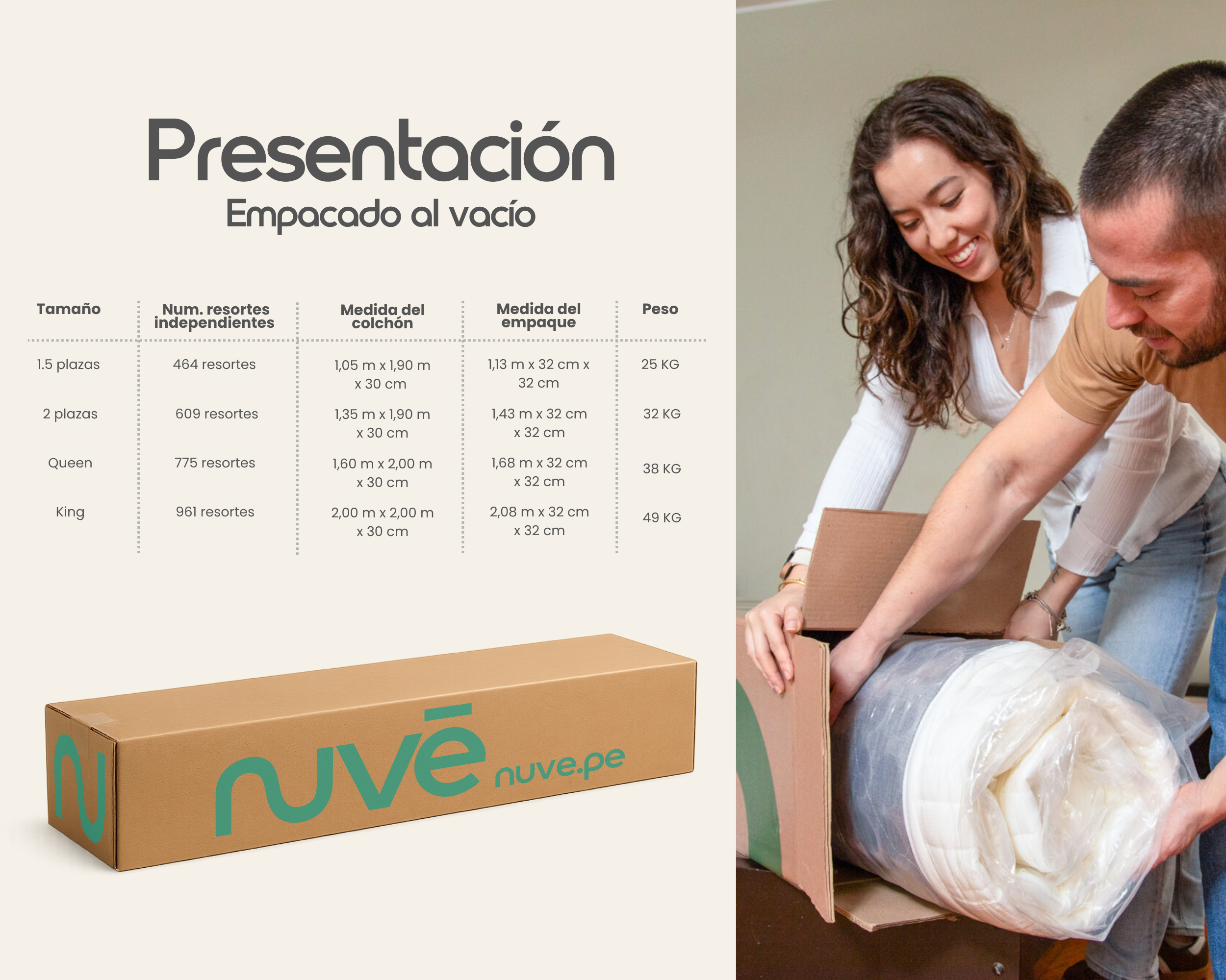 colchon empacado al vacio peru